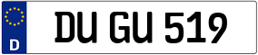 Truck License Plate